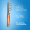 Grooming Comb -By Anna hair studio 58415 002 Comb Grooming Orange Gel Image 1 1024x1024 1