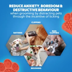 Distract ‘N’ Groom Lick Mat -By Anna hair studio High ZY154 Distract N Groom Lick Mat Feature 2 1024x1024 1