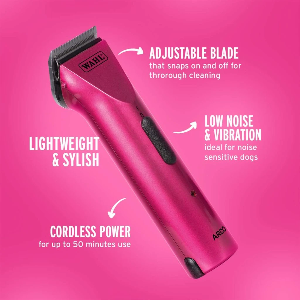 Arco Cordless Animal Clipper – Pink 3 Arco Cordless Animal Clipper – Pink
