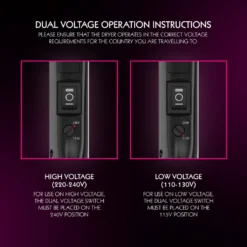 Travel Hair Dryer -By Anna hair studio ZX982 Travel Dryer Dual Voltage Information Low JPG 1024x1024 1