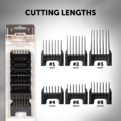 Black Cutting Length Clipper Attachment Comb Set