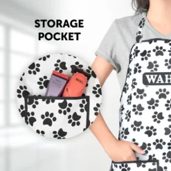 Paw Print Apron -By Anna hair studio wahl grooming apron ZX780 pocket web 1024x1024 1